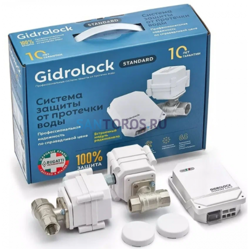 Система защиты от протечек Gidrolock STANDARD RADIO BUGATTI 3/4 (39201022) (Гидролок)